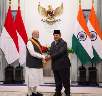 PM Modi was conferred Indonesia highest honor, the Bintang Adipurna of the Republic of Indonesia in Jakarta.