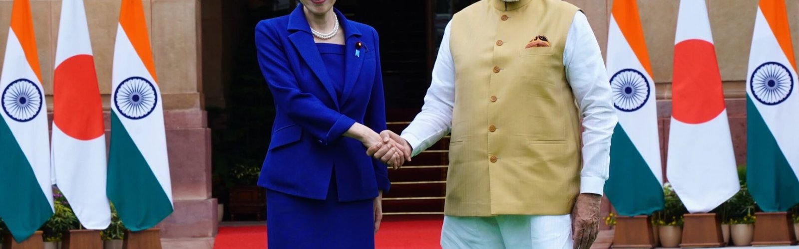 PM Narendra Modi and Japanese Prime Minister Sanae Takaichi held bilateral talks at Hyderabad House