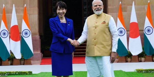 PM Narendra Modi and Japanese Prime Minister Sanae Takaichi held bilateral talks at Hyderabad House