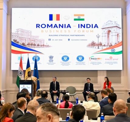 President Droupadi Murmu addressed the India-Romania Business Forum in Bucharest today.