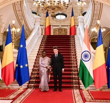 President Droupadi Murmu held a bilateral meeting with the President of Romania and led delegation-level talks.