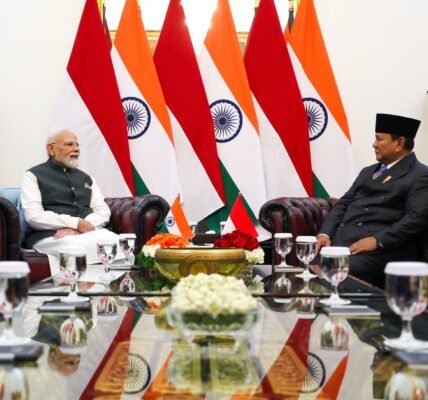 Prime Minister Modi held formal talks with the President of Indonesia.
