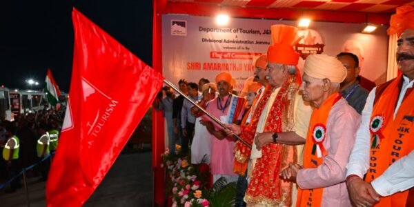Shri Amarnath Ji Yatra has commenced with the departure of the first batch of pilgrims from the Bhagwati Nagar base camp in Jammu