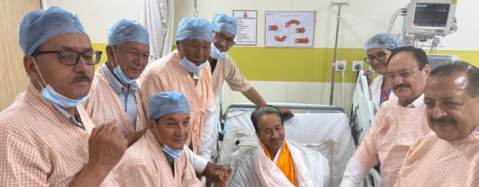 Sonam Wangchuk ended his 26-day hunger strike in the presence of Union Ministers JP Nadda and Jitendra Singh.