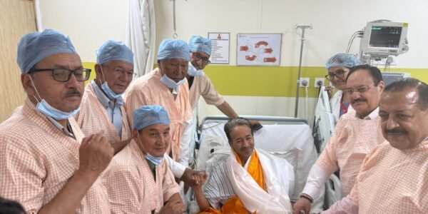 Sonam Wangchuk ended his 26-day hunger strike in the presence of Union Ministers JP Nadda and Jitendra Singh.