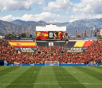 Spain faces Belgium