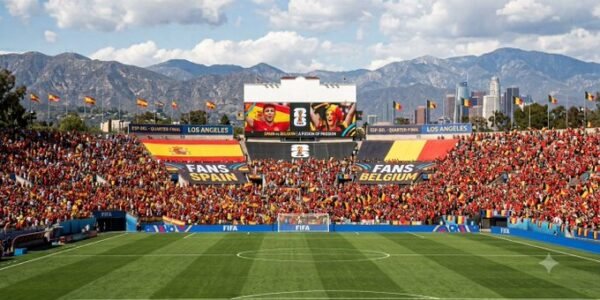 Spain faces Belgium