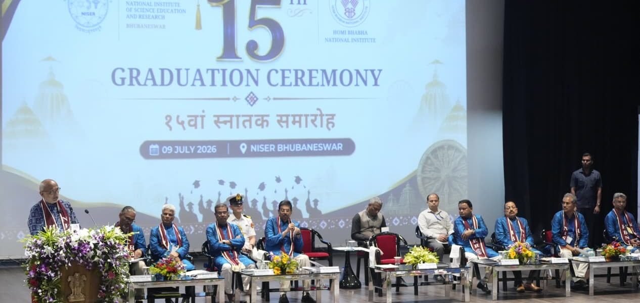 Vice President C.P. Radhakrishnan addressed the 15th convocation ceremony of NISER, Bhubaneswar