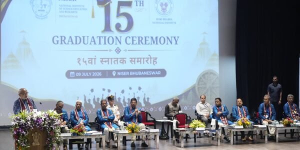 Vice President C.P. Radhakrishnan addressed the 15th convocation ceremony of NISER, Bhubaneswar