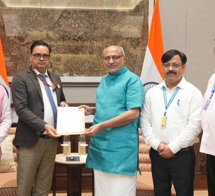Vice President C.P. Radhakrishnan submitted his duly filled-in enumeration form today under the ongoing Special Intensive Revision (SIR) of the electoral roll.