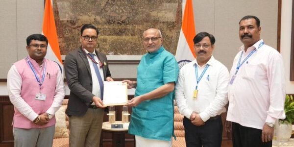 Vice President C.P. Radhakrishnan submitted his duly filled-in enumeration form today under the ongoing Special Intensive Revision (SIR) of the electoral roll.