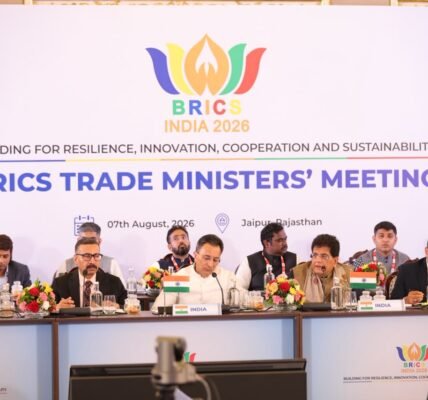 16th BRICS Trade Ministers Meeting concluded successfully at the Sawai Man Mahal in Jaipur