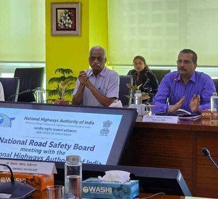 A meeting took place between the National Highways Authority of India and the National Road Safety Board to strengthen road safety on national highways.