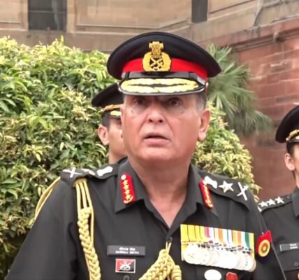 Army Chief General Dhiraj Seth has departed for an official visit to Nepal