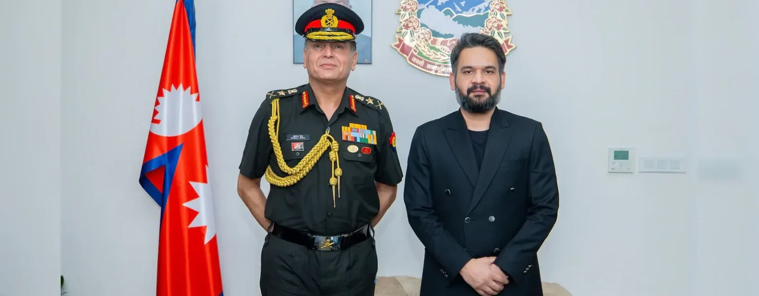 Army Chief General Dhiraj Seth met Nepal PM Balendra Shah.