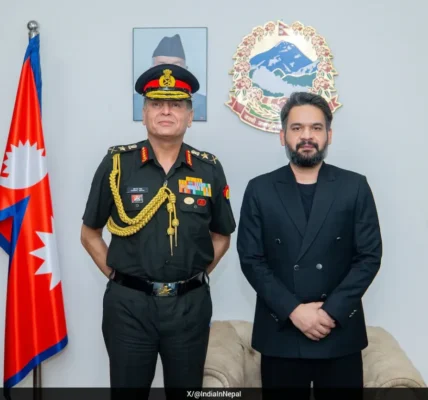 Army Chief General Dhiraj Seth met Nepal PM Balendra Shah.