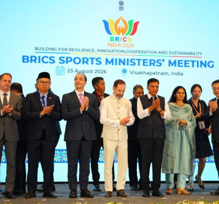 BRICS Sports Ministers adopted a joint declaration at the Visakhapatnam meeting.