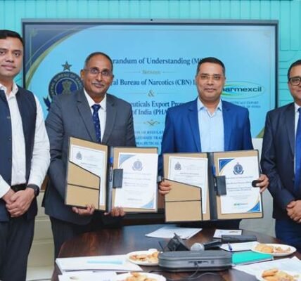 CBN and Pharmexcil signed a Memorandum of Understanding to promote legitimate pharmaceutical exports and strengthen regulatory cooperation.