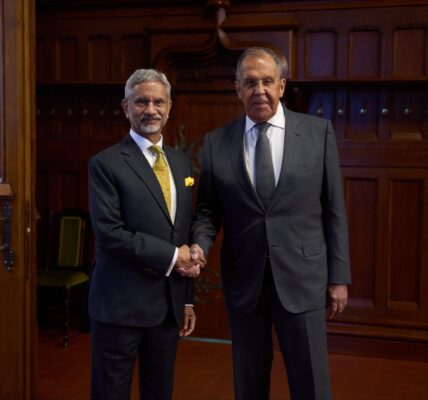EAM Dr. Jaishankar held comprehensive talks with Russian Foreign Minister Sergey Lavrov.