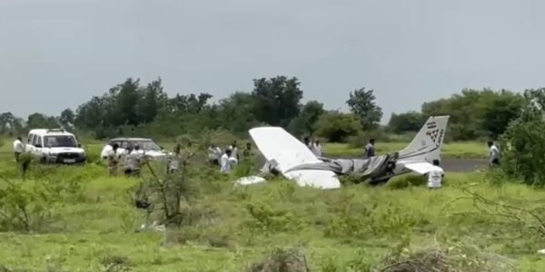 Incident involving a Cessna C172 training aircraft veering off the runway in the Baramati airspace, Maharashtra.