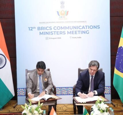 India and Brazil signed a MoU to foster cooperation in digital innovation and emerging technologies on the sidelines of the BRICS ICT meeting in Pune.
