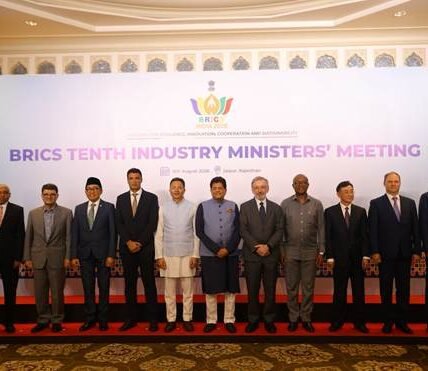 India successfully hosted the 10th BRICS Industry Ministers Meeting in Jaipur