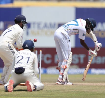 India won the first Test match against Sri Lanka by 165 runs.