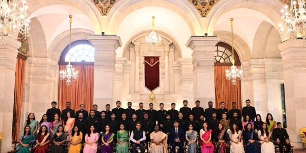 Indian Foreign Service trainee officers met the President.