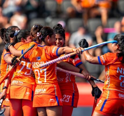 Indian women hockey team secured the fifth place in the FIH World Cup by defeating Germany 3-1