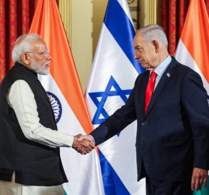 PM Modi and Israeli PM Benjamin Netanyahu