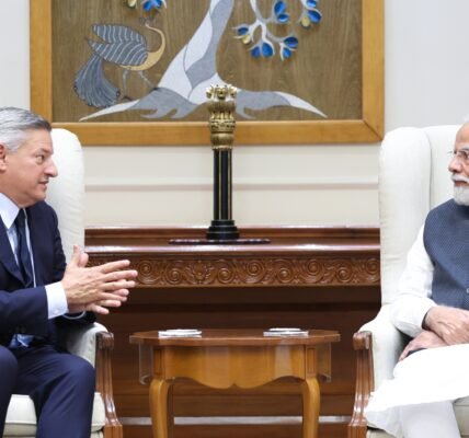 PM Modi met with Netflix Co-CEO Ted Sarandos in New Delhi yesterday.
