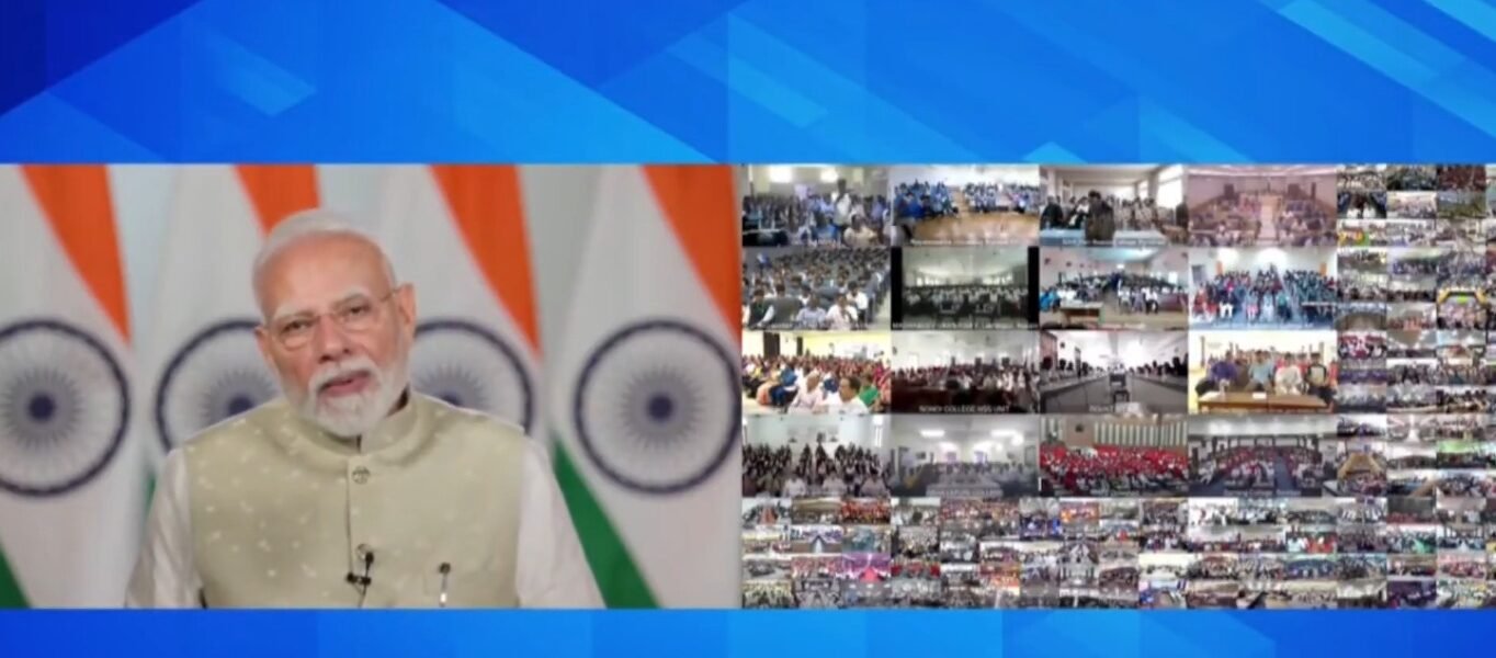 PM Modi participated in the Khelo India Samvad via video conferencing today.