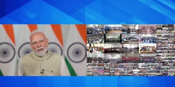 PM Modi participated in the Khelo India Samvad via video conferencing today.