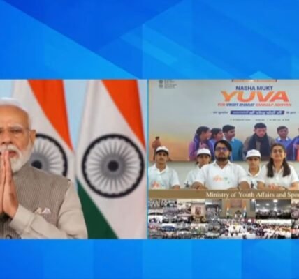 PM Narendra Modi launched the Drug-Free Youth for Developed India pledge campaign