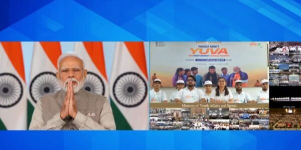 PM Narendra Modi launched the Drug-Free Youth for Developed India pledge campaign