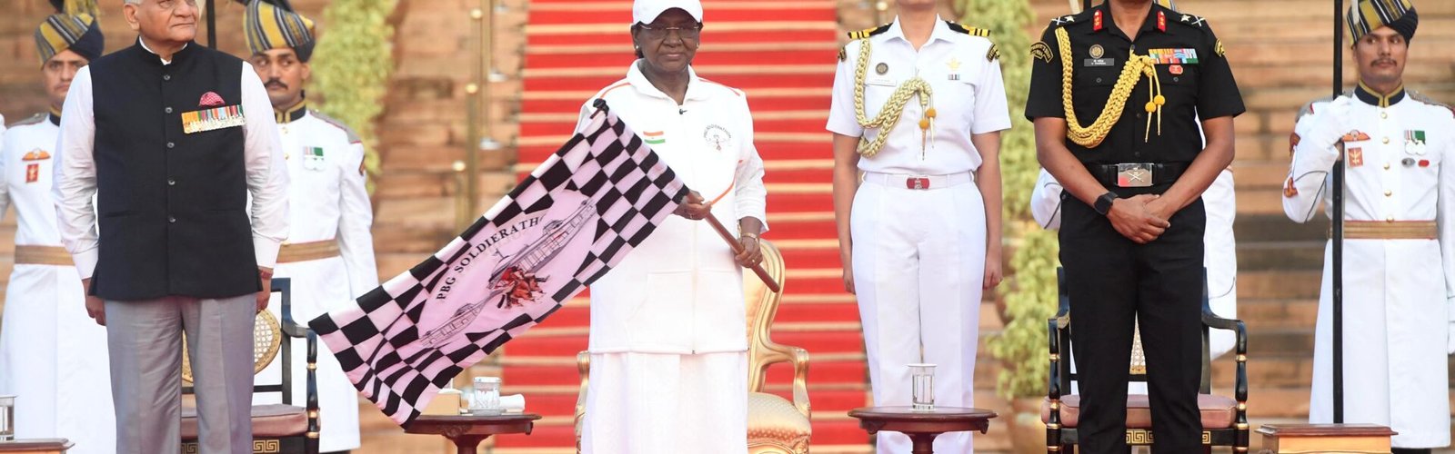 President Droupadi Murmu flagged off the PBG Soldierthon.