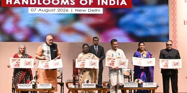 President attended the 12th National Handloom Day celebrations and presented the Sant Kabir Handloom Awards and National Handloom Awards 2025