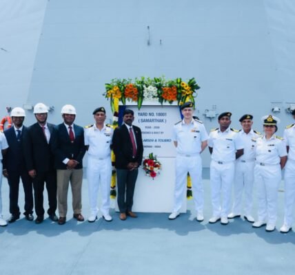 Samarthak the first indigenous Multi-Purpose Vessel (MPV) built by L&T, has been handed over to the Indian Navy.