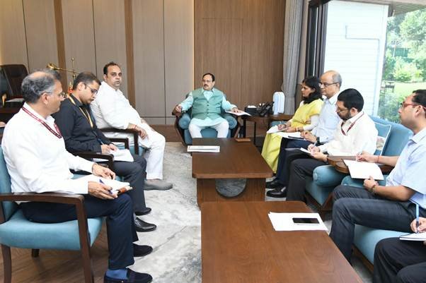 Union Health Minister JP Nadda reviewed the preparedness to tackle H1N1 influenza.