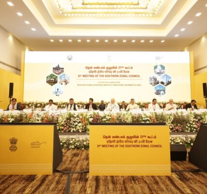 Union Home Minister Amit Shah chaired the 31st meeting of the Southern Zonal Council in Mahabalipuram, Tamil Nadu, today.