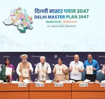 Union Minister Manohar Lal released the Delhi Master Plan 2047 (MPD-2047).