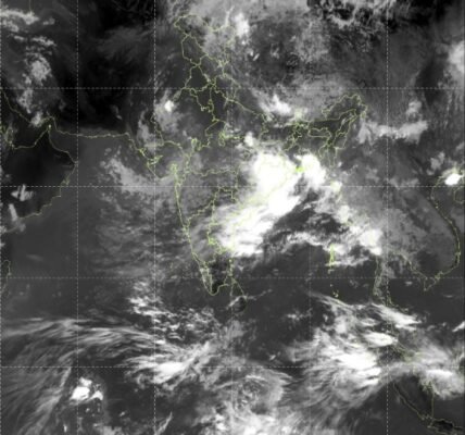 low-pressure area over the north-west Bay of Bengal may intensify further into a depression today IMD