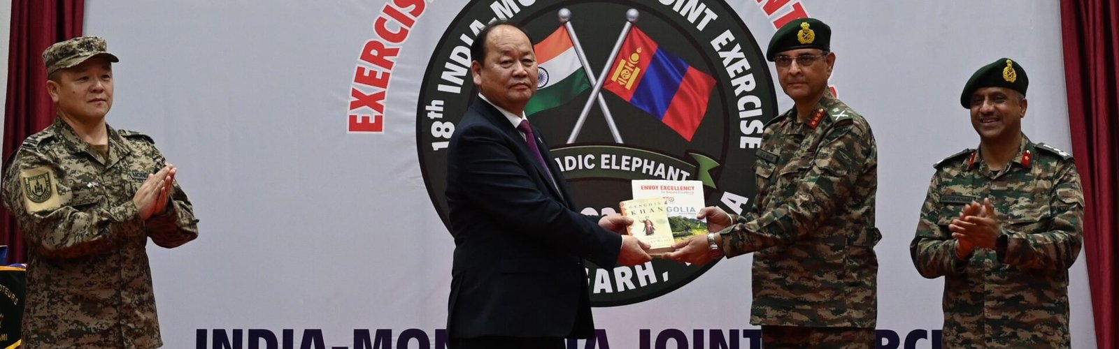 18th India-Mongolia joint military exercise Nomadic Elephant commenced today at the Foreign Training Node in Pithoragarh, Uttarakhand