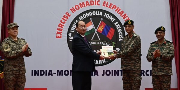18th India-Mongolia joint military exercise Nomadic Elephant commenced today at the Foreign Training Node in Pithoragarh, Uttarakhand