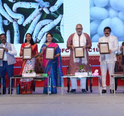 77th Foundation Day of the Central Silk Board and an exhibition of silk products and technologies were inaugurated in Bengaluru today