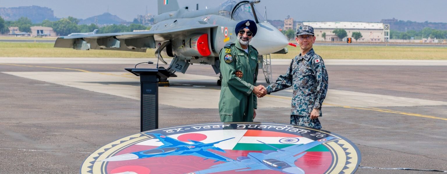 Air Force Chief Air Chief Marshal AP Singh and the Chief of the Japan Air Self-Defense Force flew in a Tejas fighter aircraft.