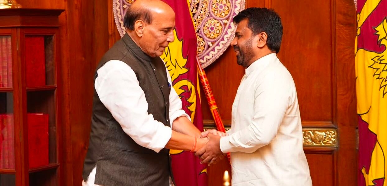 Defence Minister Rajnath Singh held a meeting with Sri Lankan President Anura Kumara Dissanayake in Colombo today.