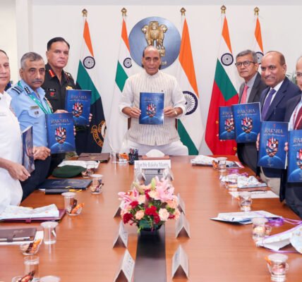 Defence Minister released Raksha a defence diplomacy document outlining