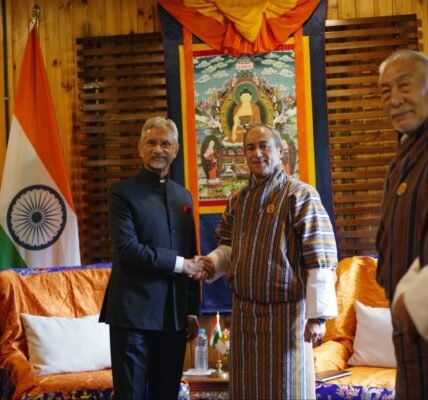 EAM Dr. Jaishankar met Bhutan Foreign Minister in Thimphu.