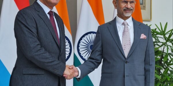 EAM Dr. S. Jaishankar held a bilateral meeting with Luxembourg Deputy Prime Minister Xavier Bettel.